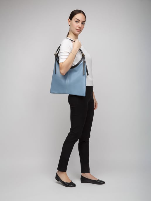 Giulia Monti Tragetasche Himmel Blau Schwarz - Image 4
