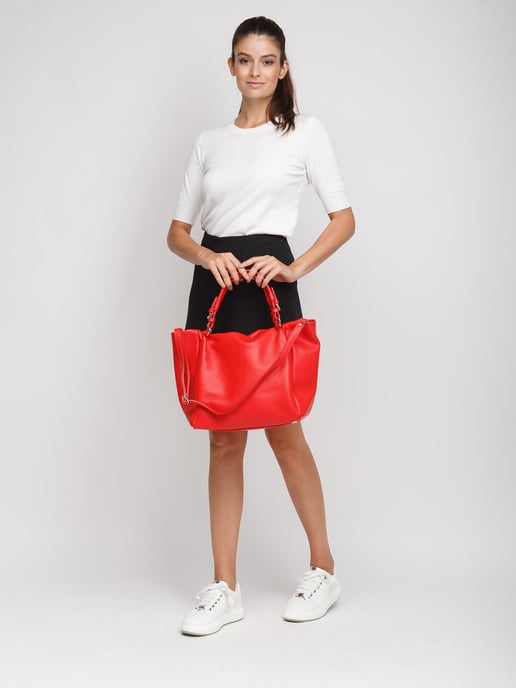 Giulia Monti Tote Bag Klassisches Rot - Image 5