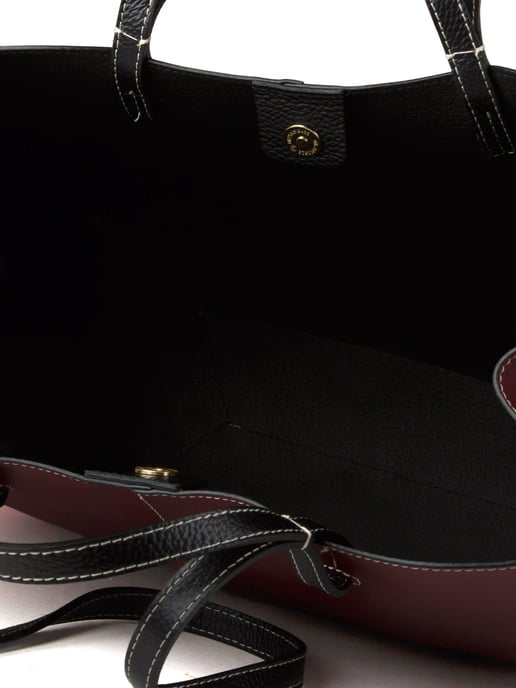 Giulia Monti Tote Bag Burgundy Schwarz - Image 4