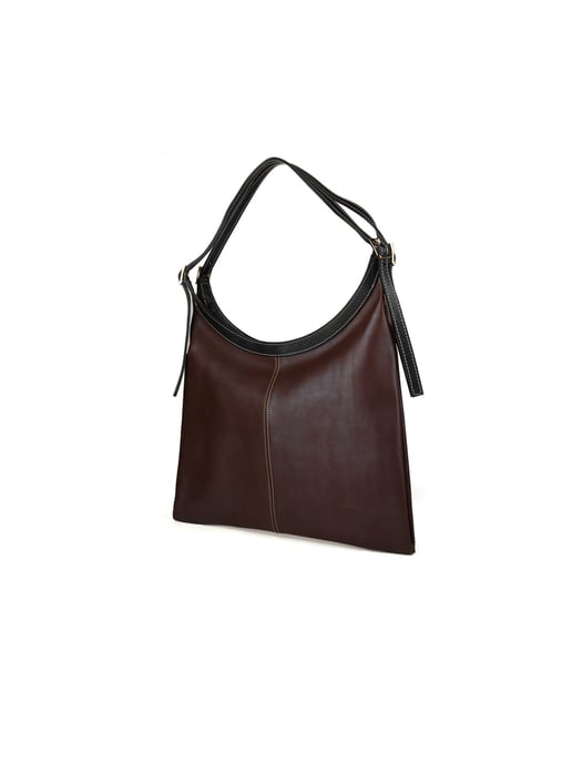 Giulia Monti Tote Bag Walnussbraun Schwarz - Image 2