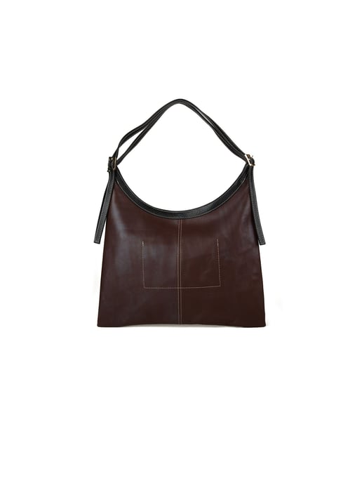 Giulia Monti Tote Bag Walnussbraun Schwarz - Image 3