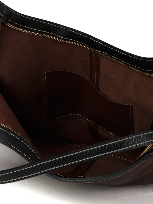 Giulia Monti Tote Bag Walnussbraun Schwarz - Image 4