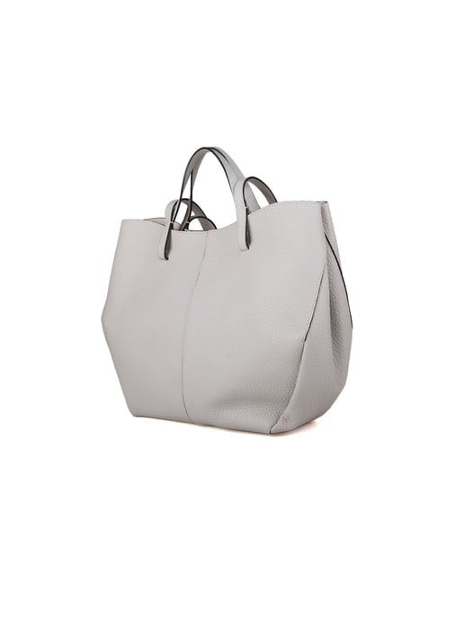 Giulia Monti Handtasche Hellgrau - Image 2