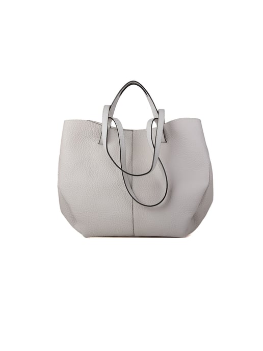Giulia Monti Handtasche Hellgrau - Image 3