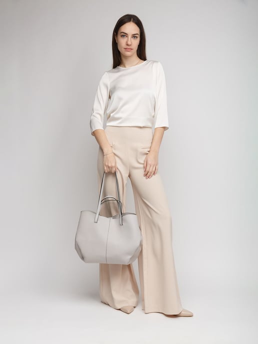 Giulia Monti Handtasche Hellgrau - Image 5