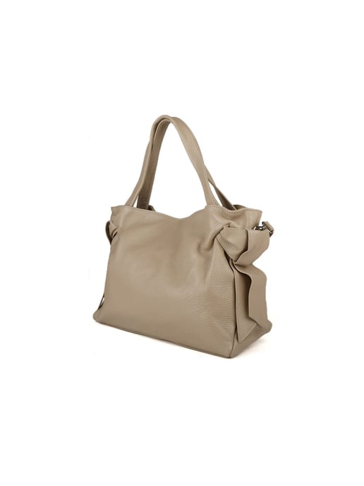 Giulia Monti Shopper Tasche Hellbraun - Image 2