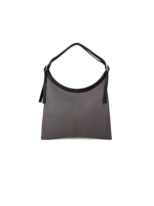 Giulia Monti Umhängetasche Grau Schwarz - Image 1