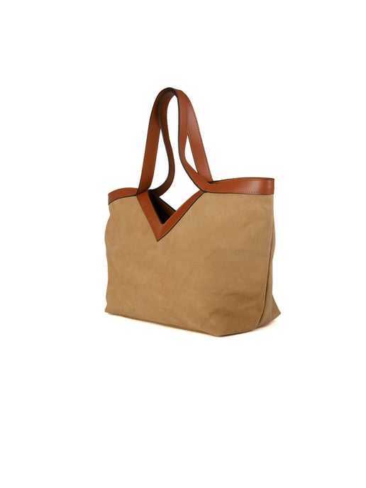 Giulia Monti Tote Bag Beige Goldbraun - Image 2
