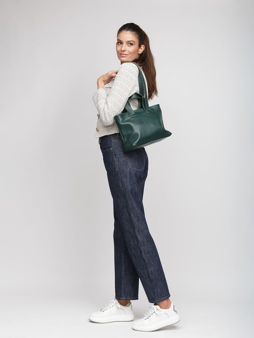 Giulia Monti Tote Bag Dunkelgrün - Image 5
