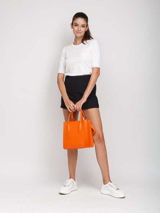 Giulia Monti Einkaufstasche Orange - Image 5