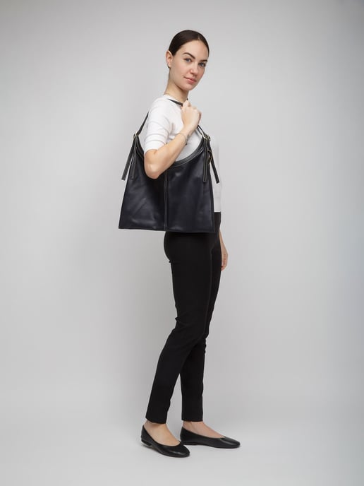 Giulia Monti Tote Bag Nachtblau Schwarz - Image 5