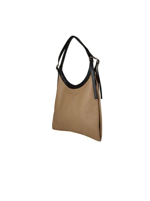 Giulia Monti Tragetasche Grau Beige Schwarz - Image 2