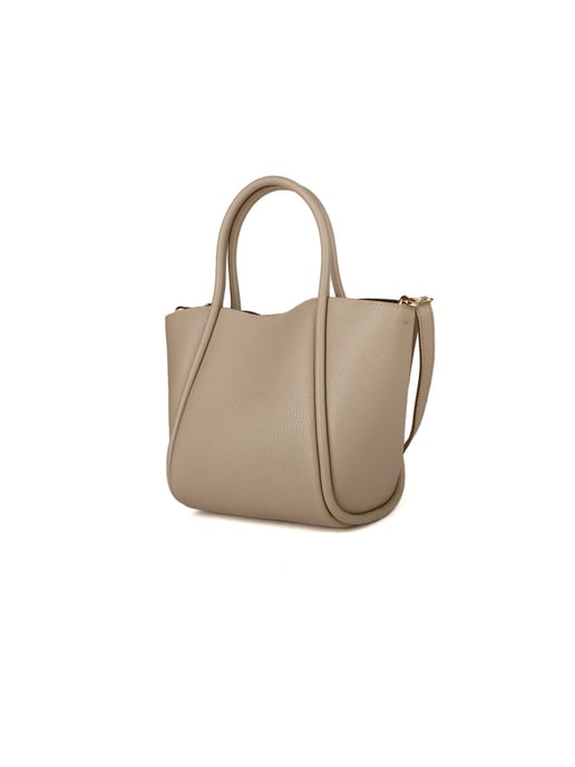 Giulia Monti Tragetasche Grau Beige - Image 2