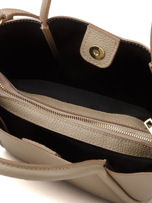 Giulia Monti Tragetasche Grau Beige - Image 4