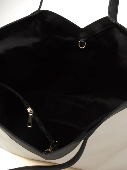 Giulia Monti Einkaufstasche Hellbeige Schwarz - Image 3