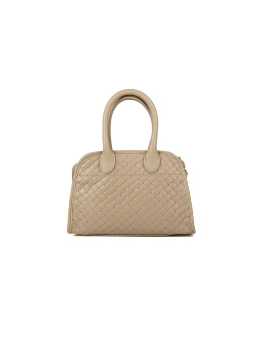Giulia Monti Schultertasche Grau Beige - Image 1