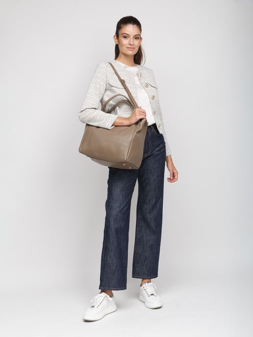 Giulia Monti Tote Bag Taupe - Image 5