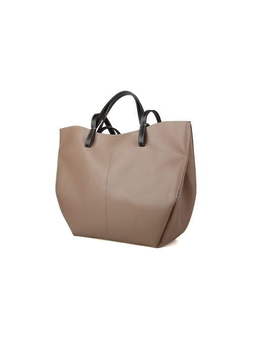 Giulia Monti Handtasche Helles Taupe Schwarz - Image 2