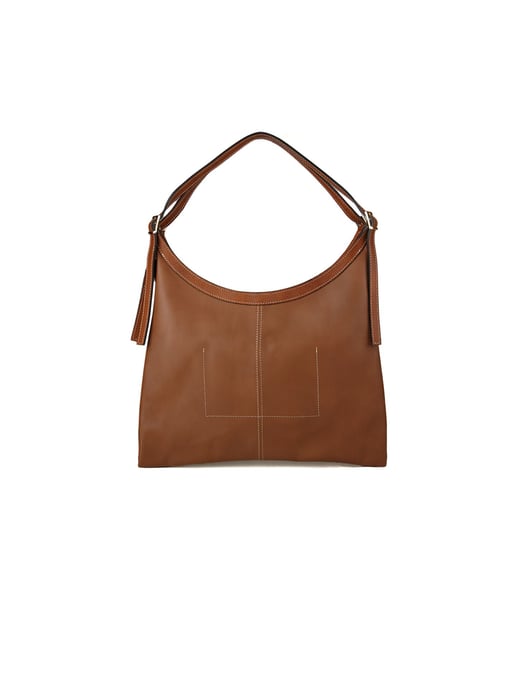 Giulia Monti Tote Bag Walnussbraun Goldbraun - Image 3