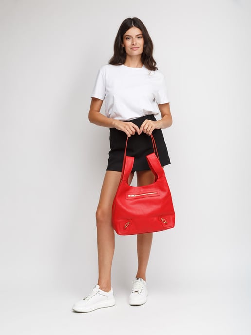 Giulia Monti Tote Bag Klassisches Rot - Image 5