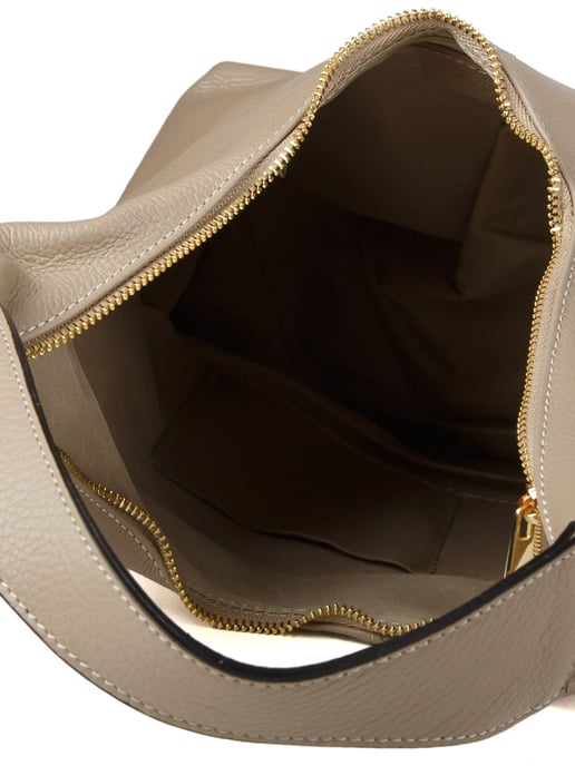 Giulia Monti Einkaufstasche Grau Beige - Image 4