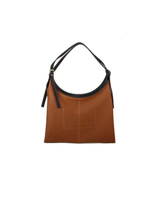 Giulia Monti Handtasche Golden Brown Schwarz - Image 3