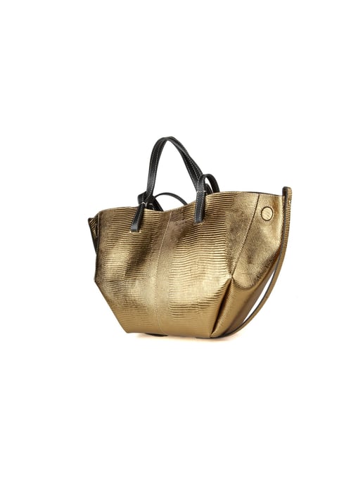Giulia Monti Handtasche Gold Schwarz - Image 2