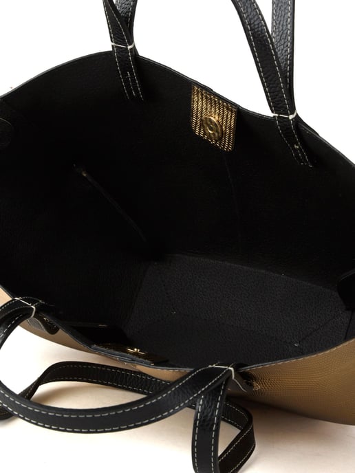 Giulia Monti Handtasche Gold Schwarz - Image 4