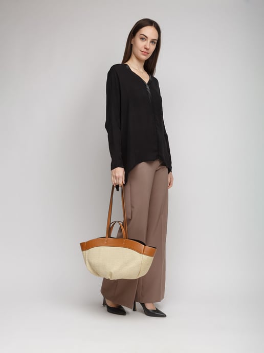 Giulia Monti Handtasche Hellbraun - Image 5