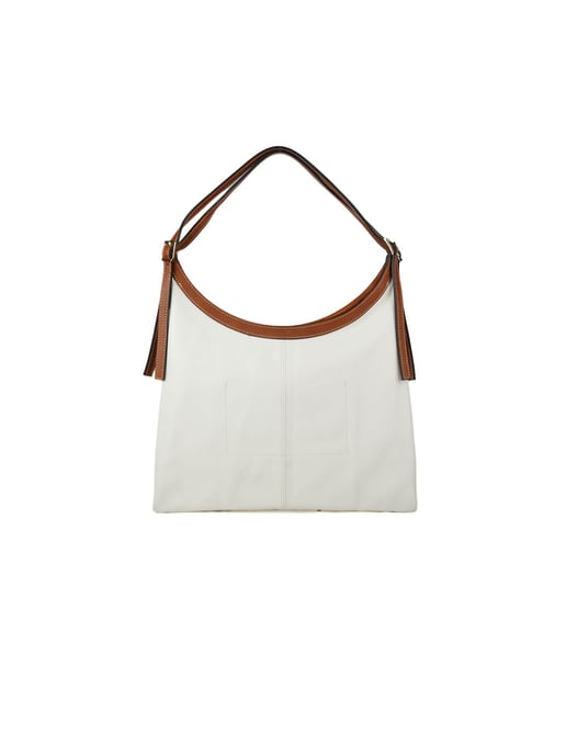 Giulia Monti Handtasche Weiß Goldenbraun - Image 2