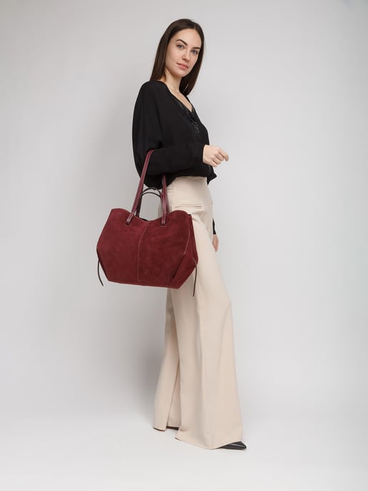 Giulia Monti Tragetasche Bordeaux - Image 5