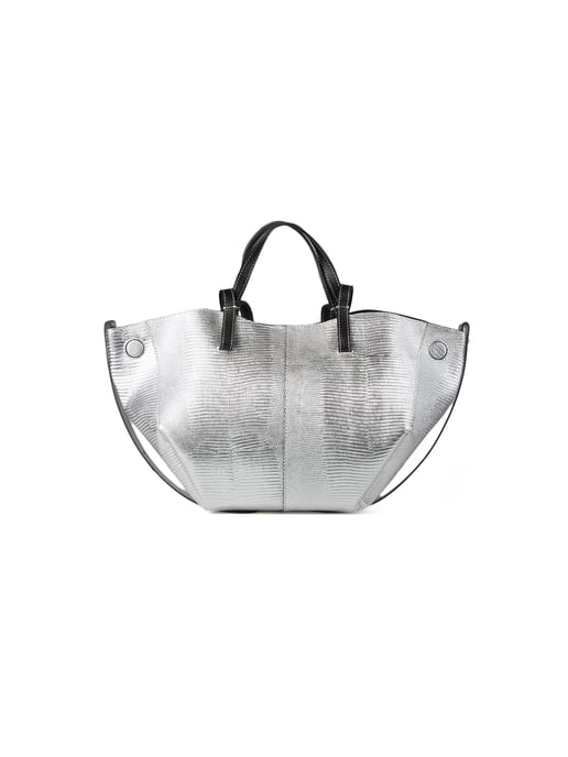 Giulia Monti Handtasche Silber Schwarz - Image 1