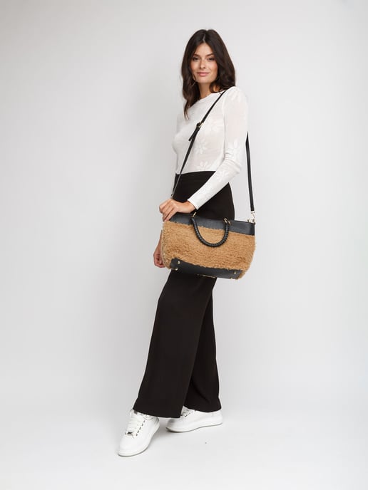 Giulia Monti Tote Bag T.Sabbia+Nero - Image 5