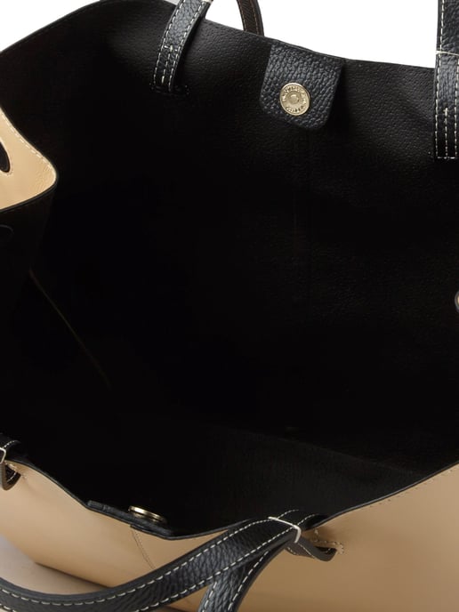 Giulia Monti Shopper Tasche Beige Schwarz - Image 4