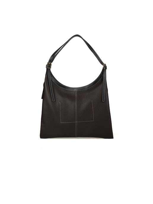 Giulia Monti Schultertasche Braun Schwarz - Image 3