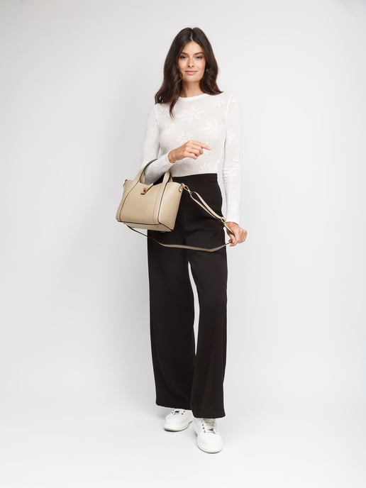 Giulia Monti Tote Bag Grau Beige - Image 5