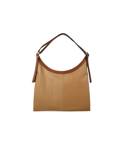 Giulia Monti Einkaufstasche Grau Beige Goldbraun - Image 2
