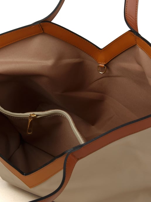 Giulia Monti Tragetasche Beige Hellbraun - Image 3