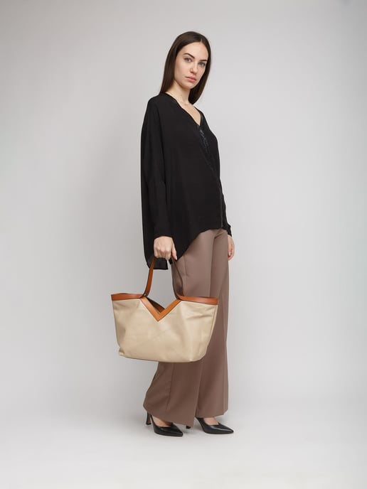 Giulia Monti Tragetasche Beige Hellbraun - Image 4