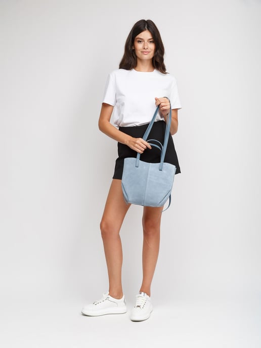 Giulia Monti Einkaufstasche Stahlblau - Image 5