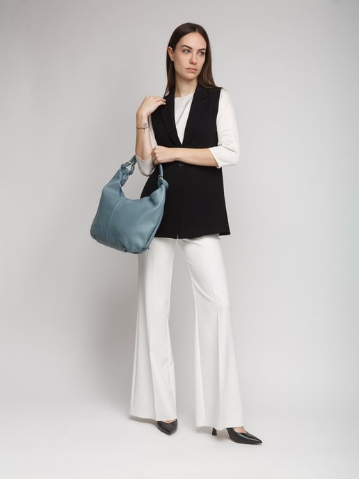Giulia Monti Tote Bag Stahlblau - Image 5