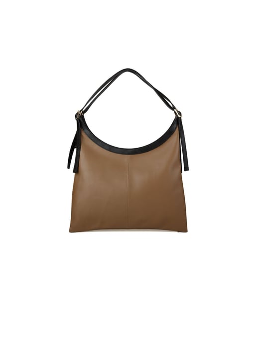 Giulia Monti Tragetasche Taupe Schwarz - Image 1