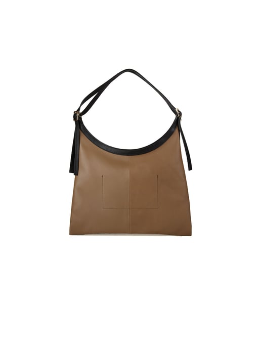 Giulia Monti Tragetasche Taupe Schwarz - Image 3