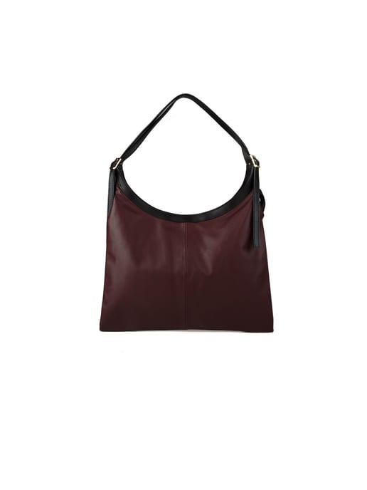 Giulia Monti Tote Bag Burgunder Schwarz - Image 1