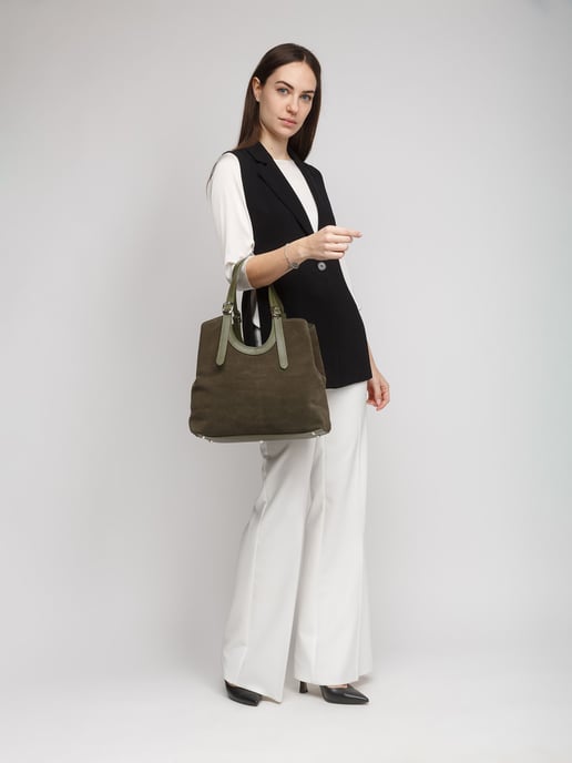 Giulia Monti Tote Bag Militärgrün - Image 5