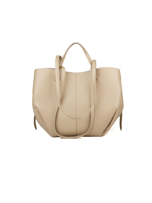Giulia Monti Tote Bag Grau Beige - Image 3