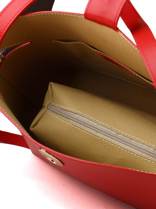 Giulia Monti Shopper Tasche Klassisches Rot - Image 4