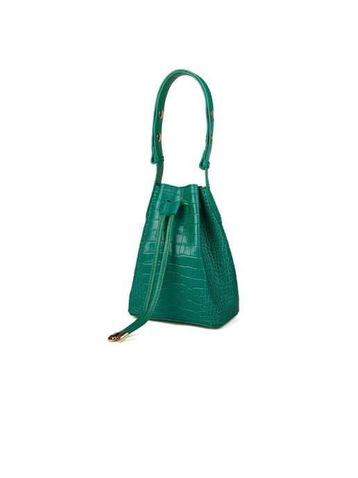 Giulia Monti Bucket Bag Klassisches Grün - Image 2