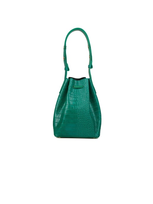Giulia Monti Bucket Bag Klassisches Grün - Image 3
