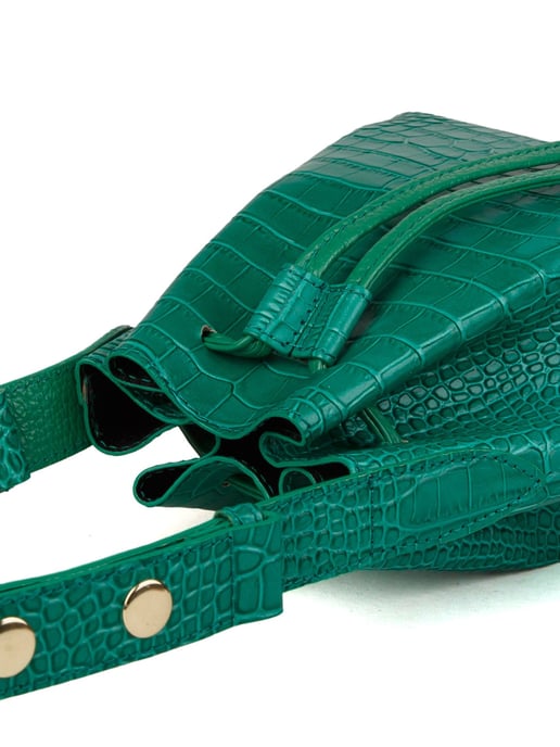 Giulia Monti Bucket Bag Klassisches Grün - Image 4